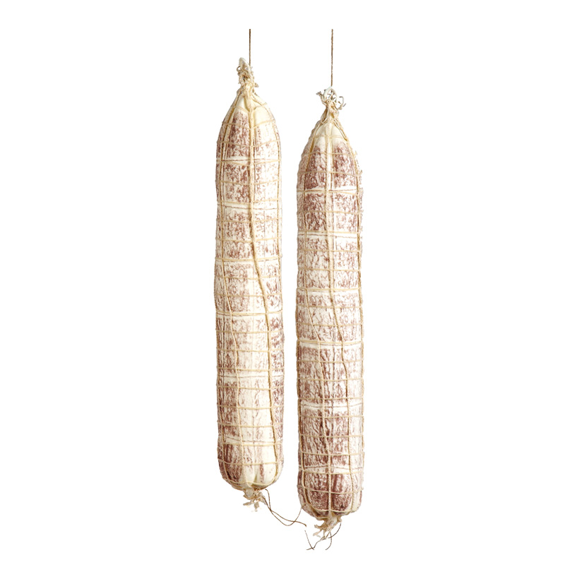 # Salami, Ø 7cm, 45cm, 2pcs./sachet, dans un filet, plastique