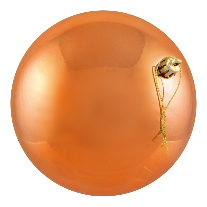 Christmas ball, copper, Ø 6cm, 12pcs./blister, seamless, shiny
