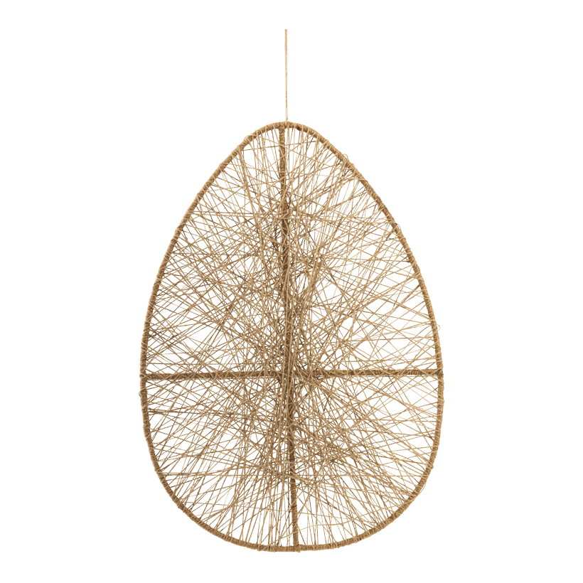 Ei, 60x40cm aus Jute/Draht, mit Hänger