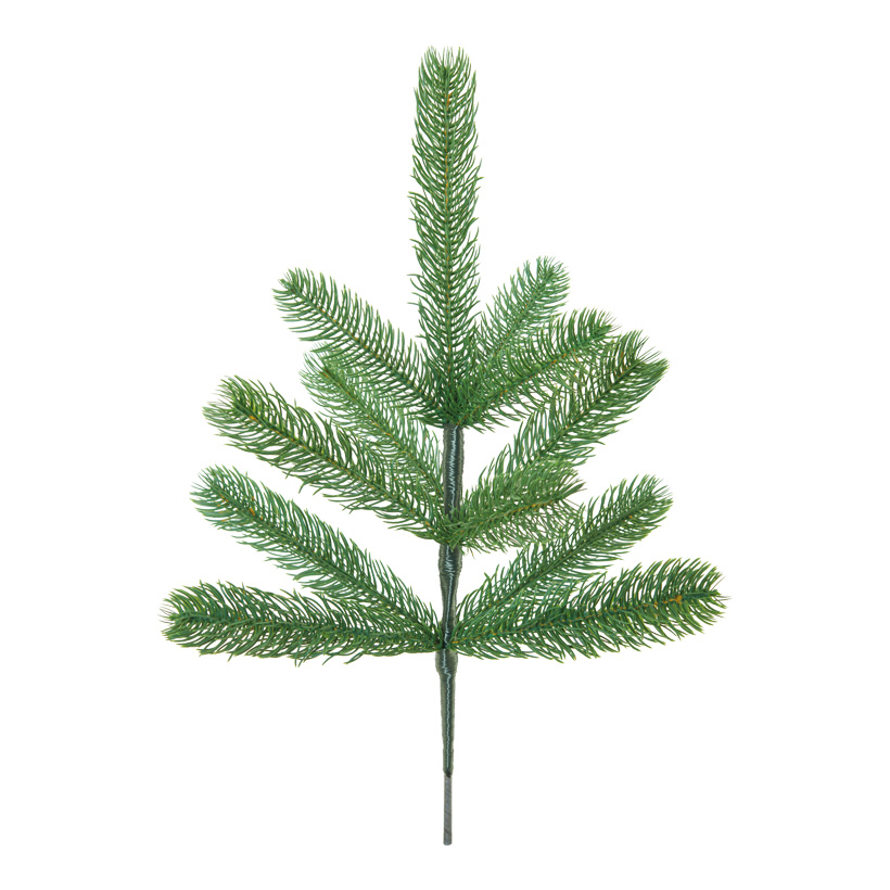 Noble fir twig, 45cm with 12 tips, for indoor, made of PE