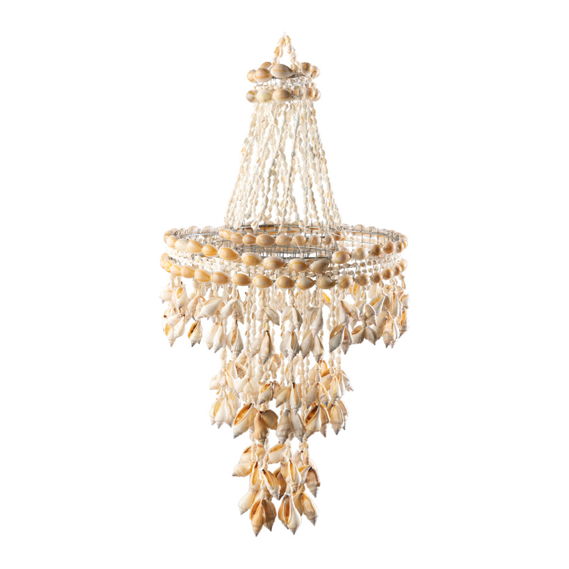 Chandelier 60x25cm with real shells