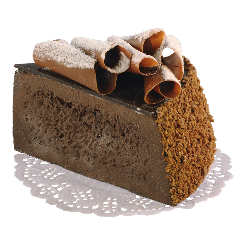 # Cake slice, 7x10cm, chocolate cake, foam