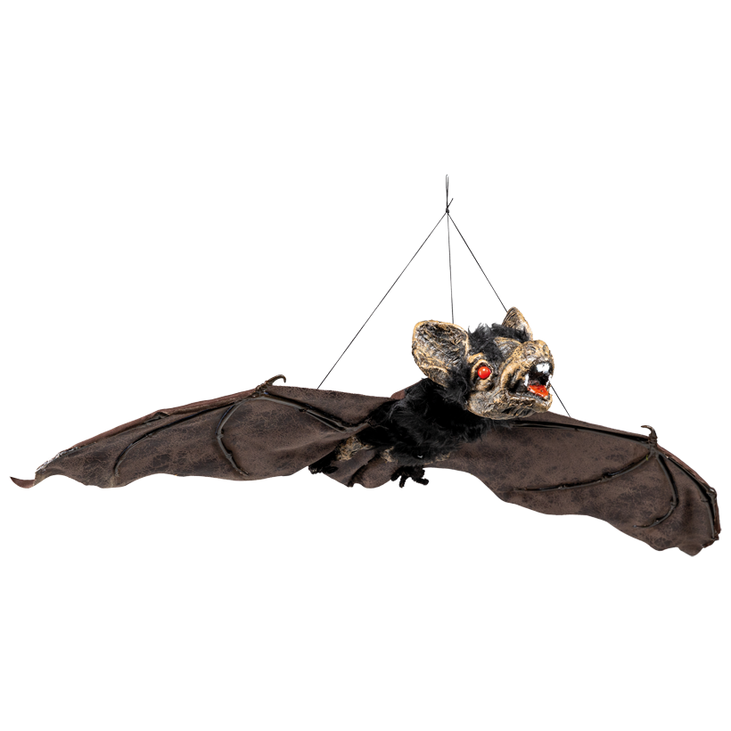 Bat, flying, 80x38cm out of plastic and fabric, with hanger