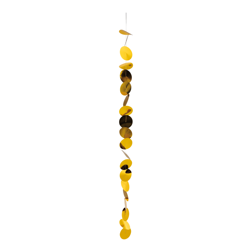 Foliengirlande, 200cm ⌀ 12,5cm 20-fach, aus Metallfolie, rund