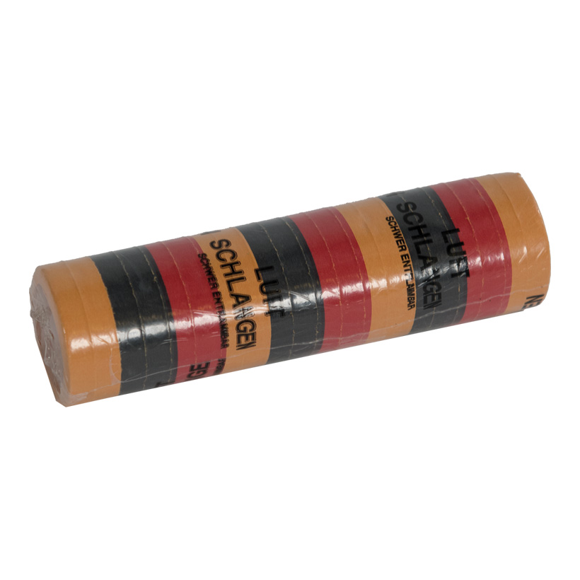 #Streamer "Germany" 4m, 7mm breit, black/red/gold, made of paper