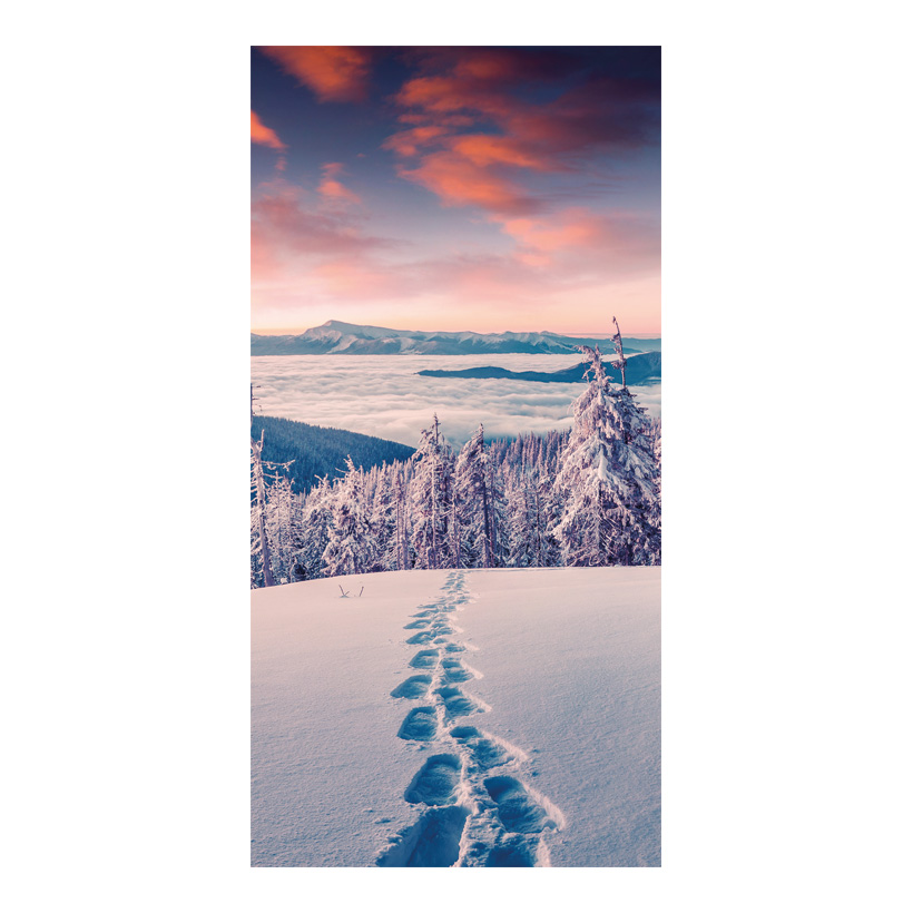 # Motivdruck Winter, 80x200cm aus Stoff