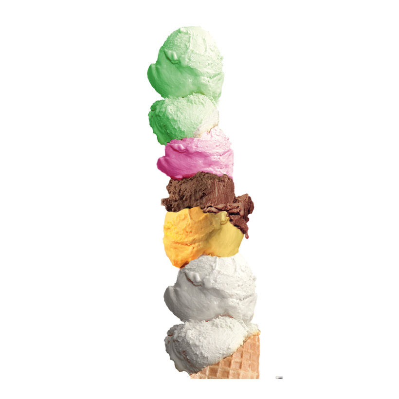 # Motivdruck "Ice Cream", 180x90cm Papier