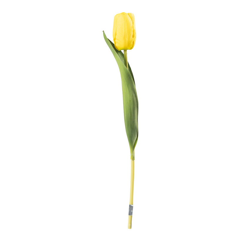 Tulpe am Stiel, 36cm Ø 4cm Blüte aus Kunststoff/Kunstseide, biegsam, Real-Touch Effekt