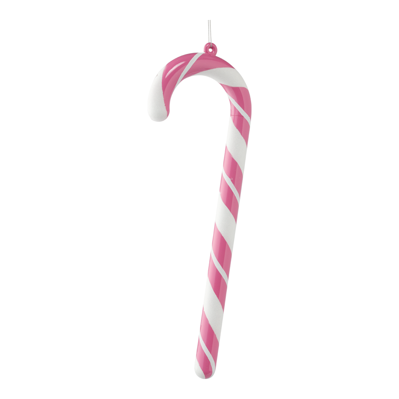 Candy stick, 60cm out of plastic, glittering, with hanger