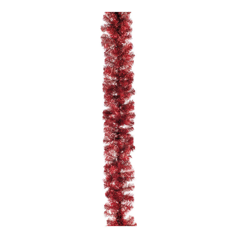 Tinsel garland "Deluxe", Ø 30cm, 270cm, 198 tips, metal foil, flame retardent to M1