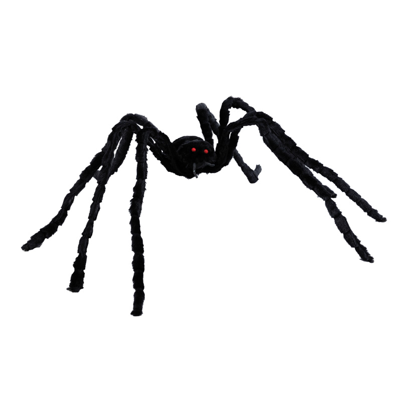 Spinne, 124x80x25cm aus Styropor/Synthetik-Wolle, biegsam