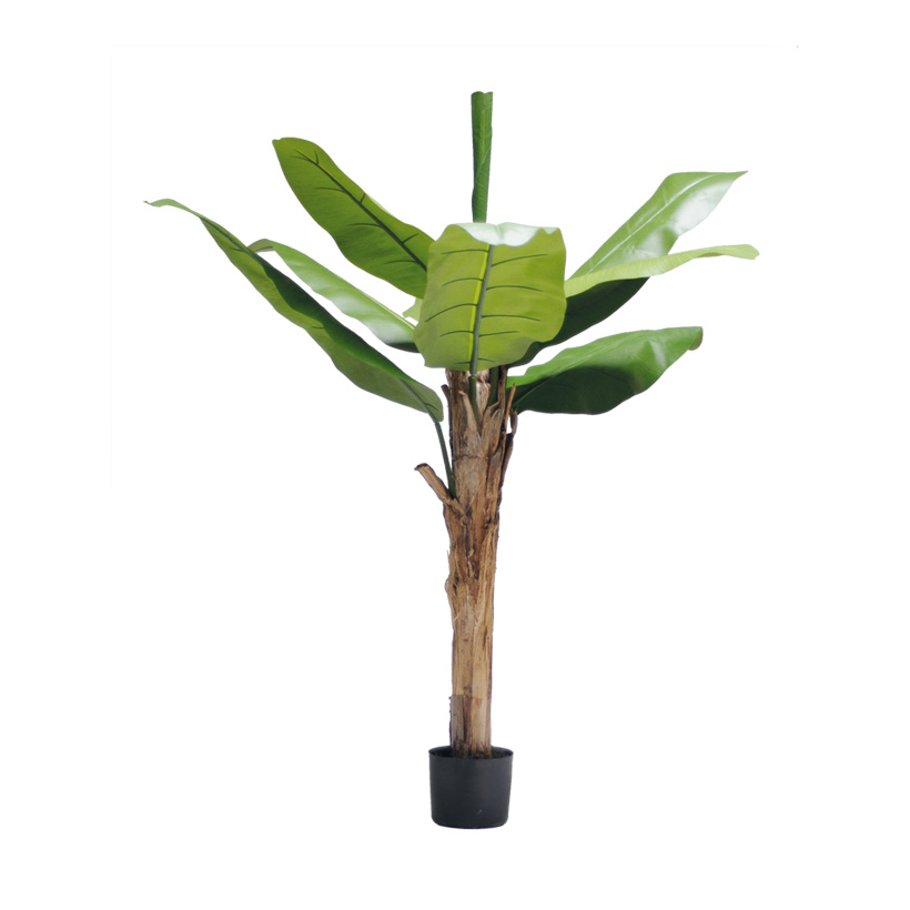 # Banana tree, 150cm, 9 leaves made of artificial silk, in pot, stem made of natural fibre