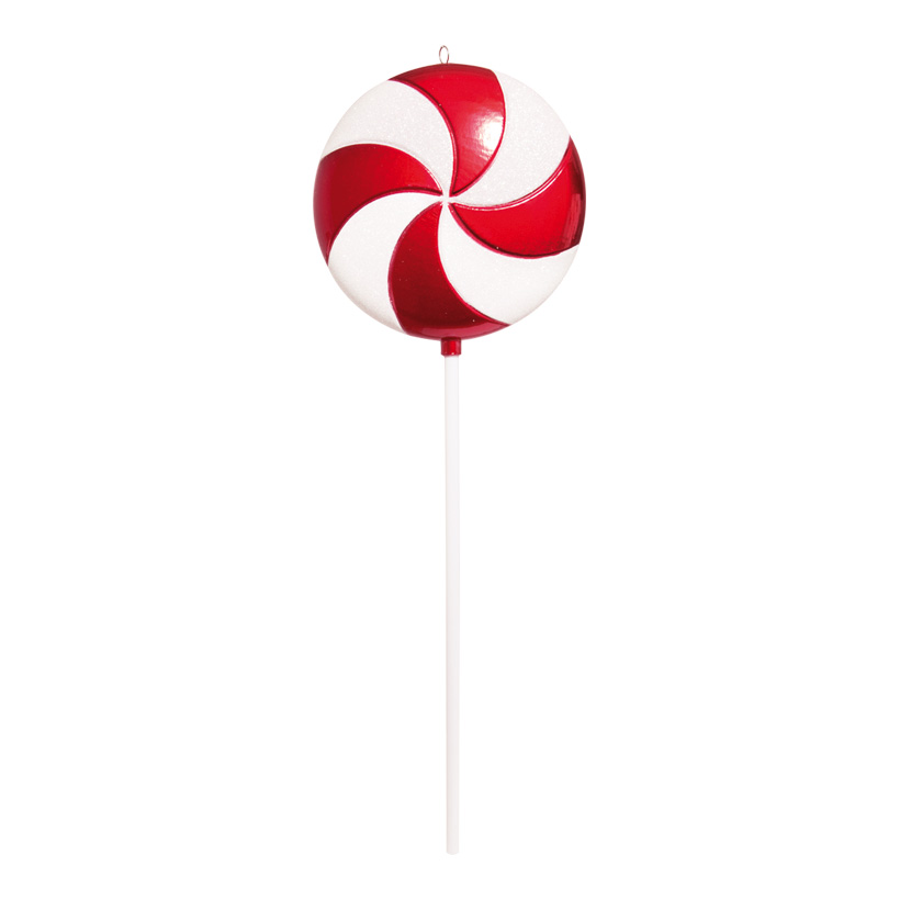 Sucette, Ø 20cm, 60cm, avec glitter, plastique