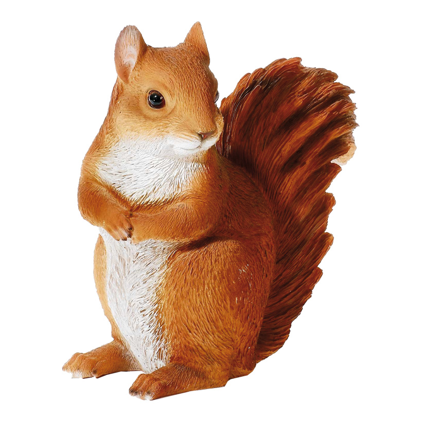 # Eichhörnchen 31x18x33cm aus Kunstharz, witterungsbeständig