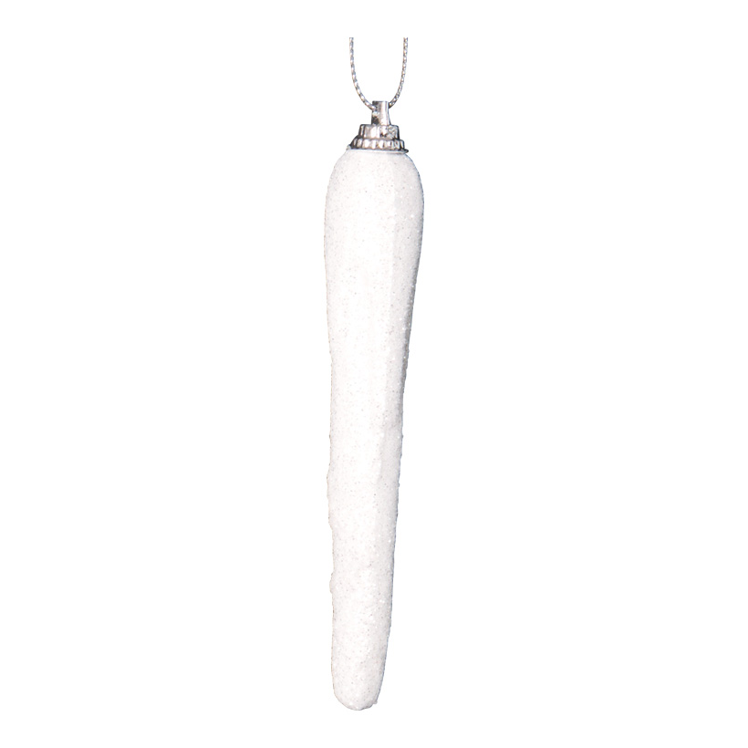 Icicles, 12cm, 6pcs./blister, with hanger, styrofoam