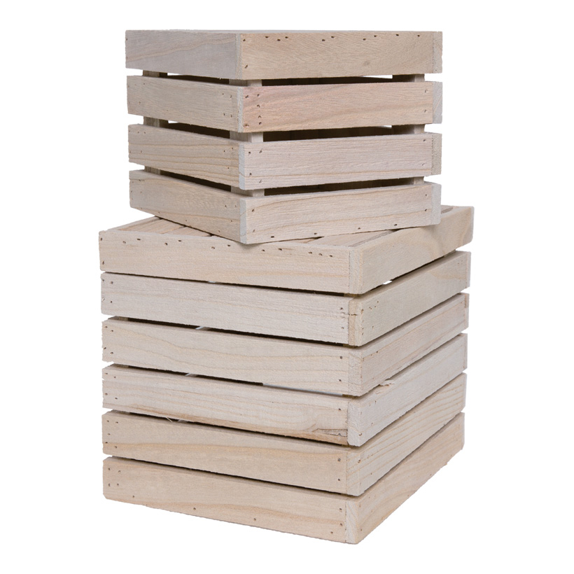 Driftwood boxes, 20,5x24x21cm+16,5x20x14cm, 2-fold