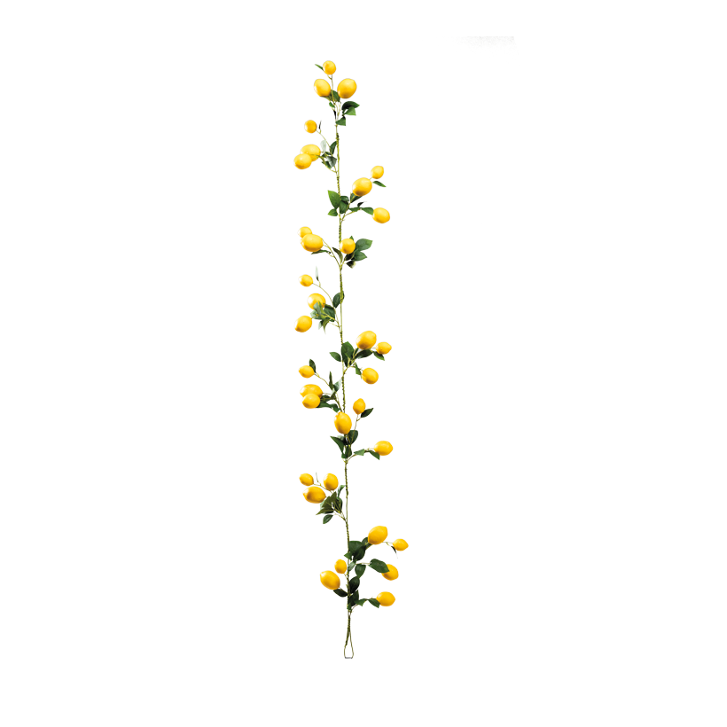 Lemon garland, 180cm _ 4-6cm out of plastic, to hang