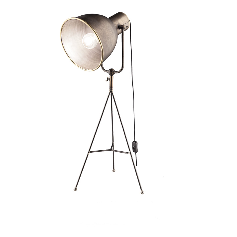 Metal lamp, 72cm with plug & on/off switch