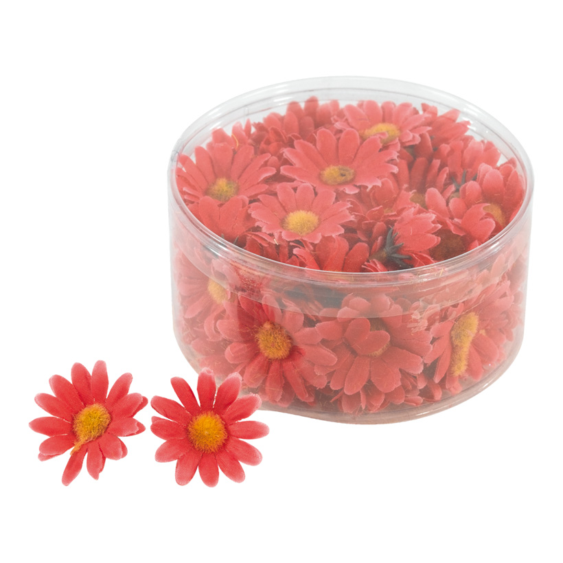 Marguerite flowers, 3,5cm, 100pcs./blister, artificial silk