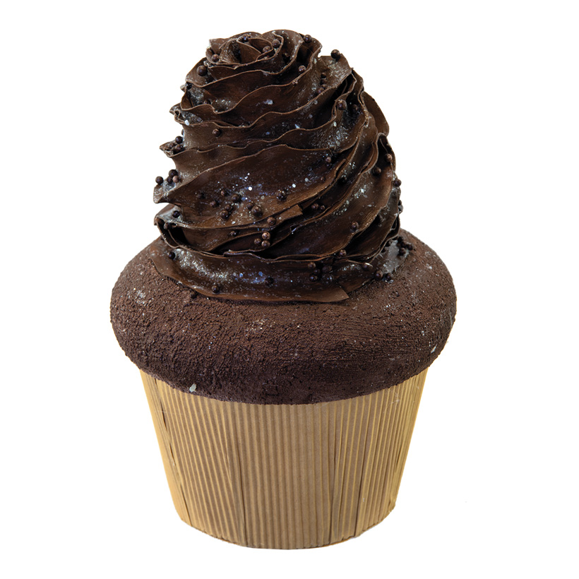 Chocolate cupcake, H: 24cm XL, made of hard foam