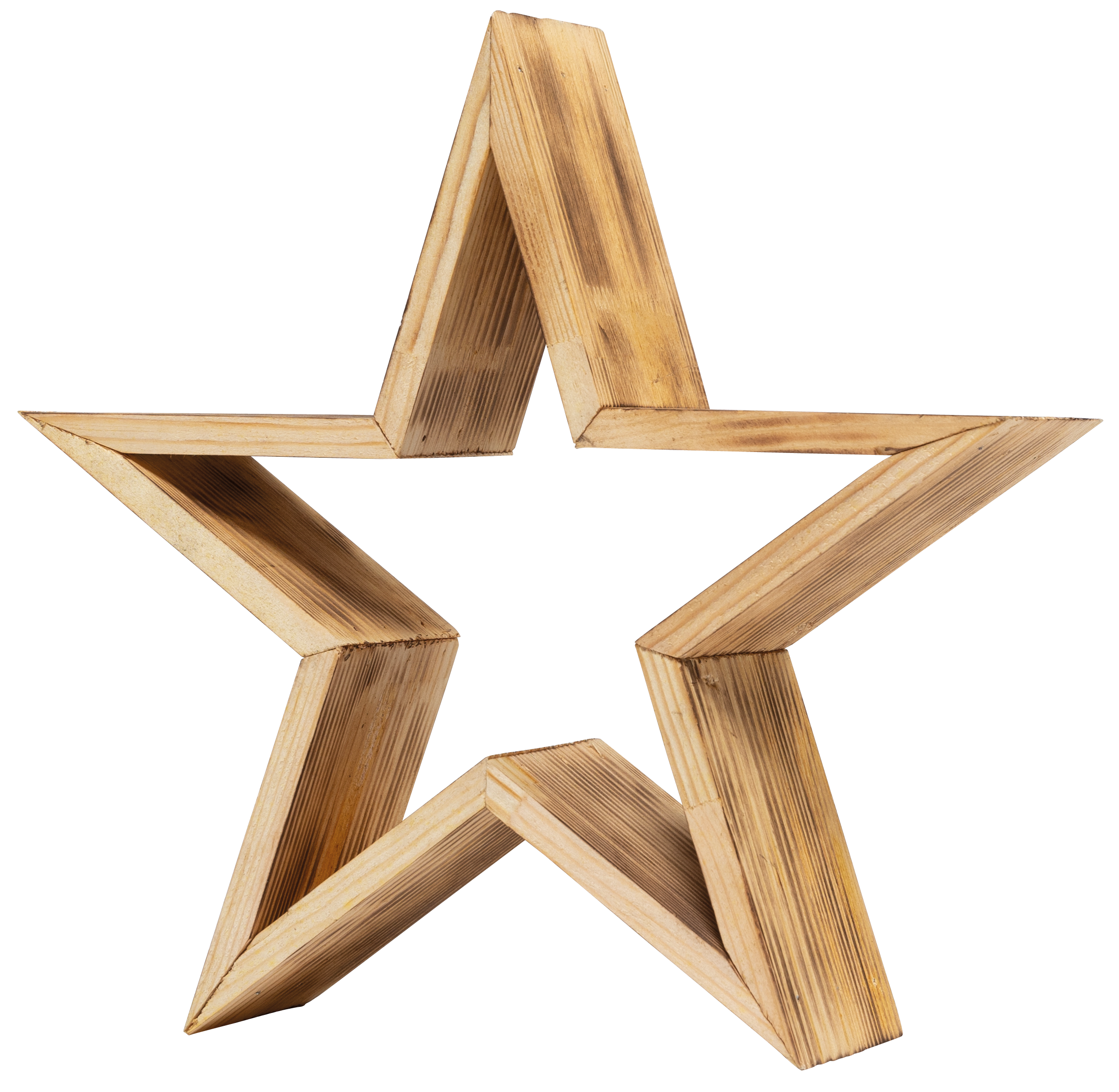 Stern aus Holz, 30x30x8cm selbststehend