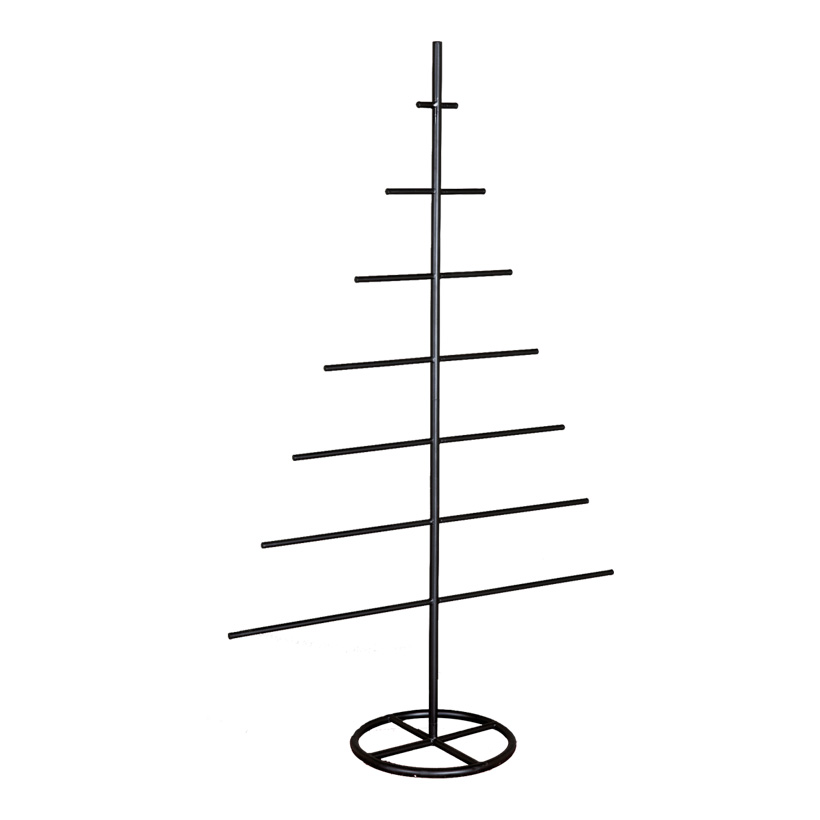 Baumkontur, 30x80x125cm mit 7 Querstreben, aus Metall, zum Dekorieren oder als Warenpräsenter, 3-teilig