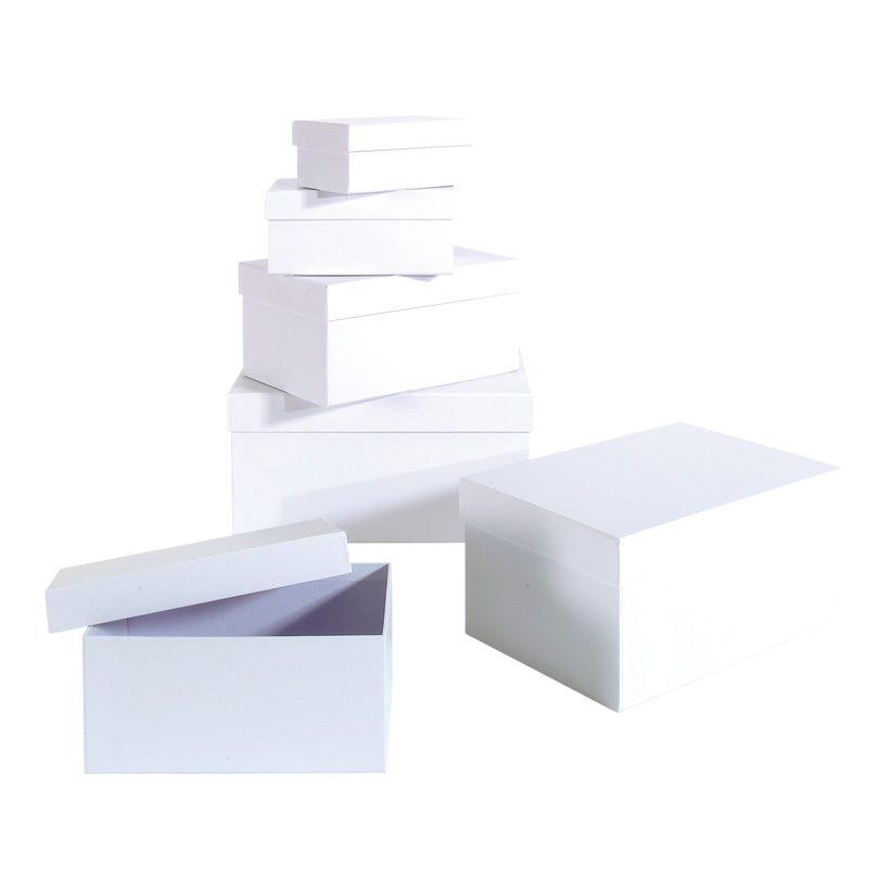 Gift boxes, rectangular, größte Box: 26x18x13cm 6 pcs./set