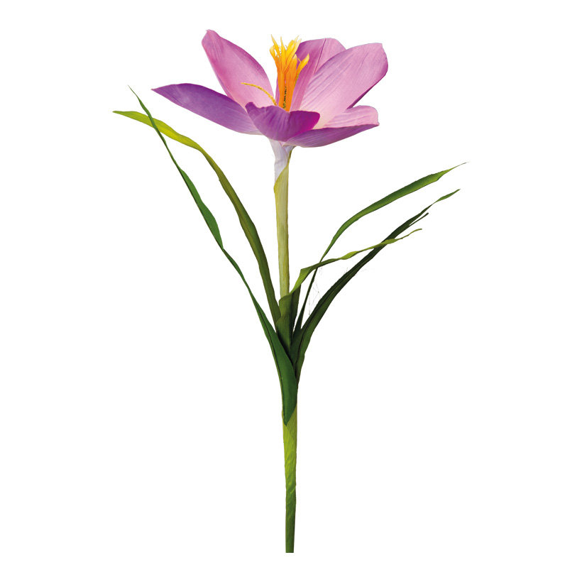 Krokus am Stiel, 70cm Blüte Ø 15cm aus Kunstseide/Kunststoff