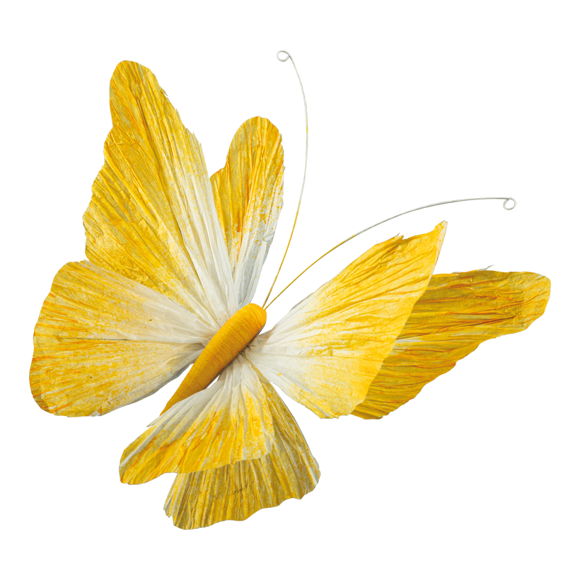 Schmetterling mit Clip, 30cm aus Papier biegsam