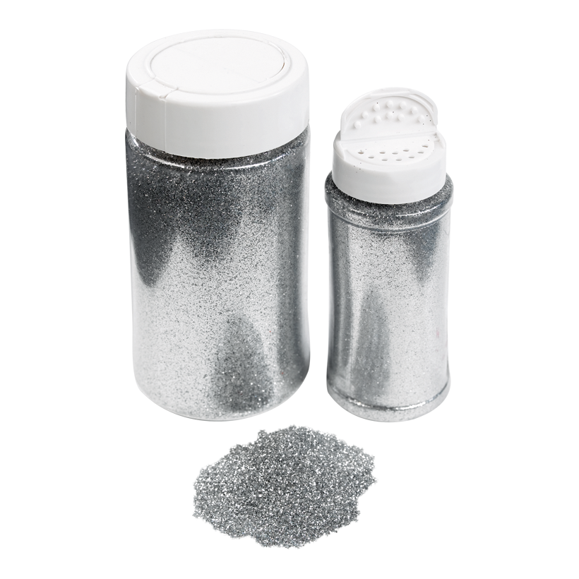Glitter in shaker can, 110g/can, plastic