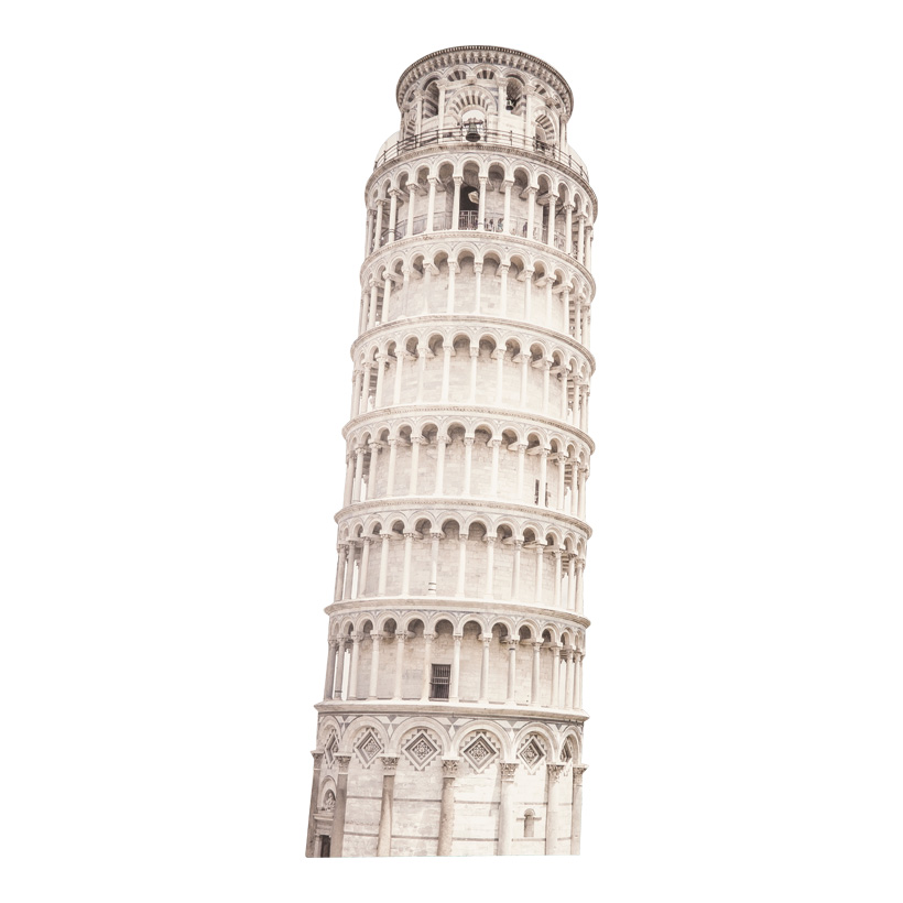 Cut-Out "Pisa", 90x34cm Stütze rückseitig klappbar