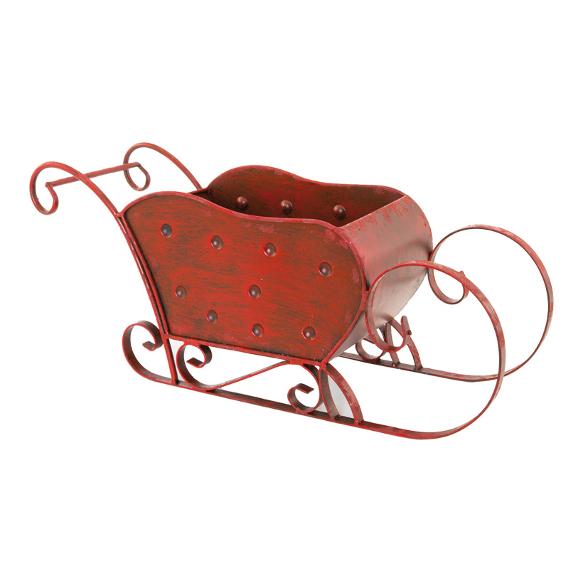 Metal sleigh, 52x16x22cm retro design