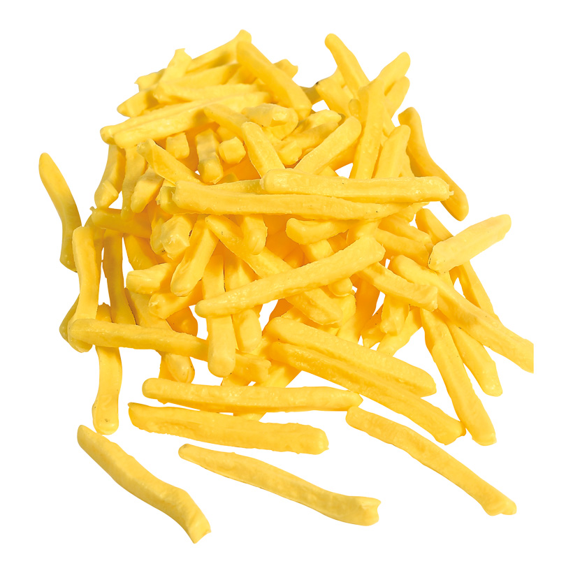 # French fries 6 cm lang, plastic, 100 pcs./bag