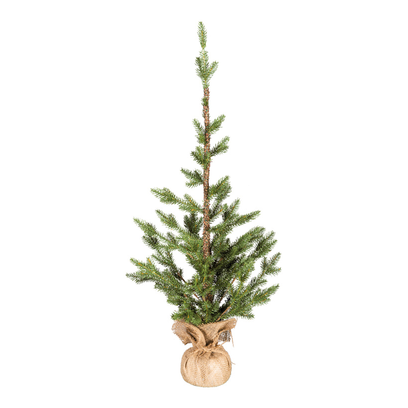 Christmas tree, 90cm in jute bag, 100% PE-tips