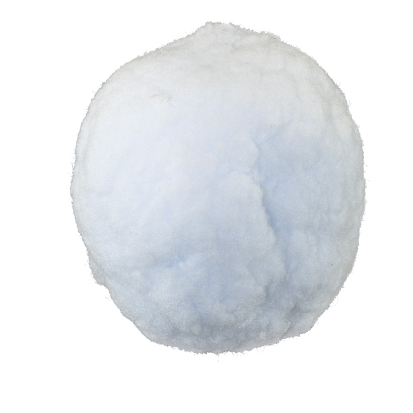 Boule de neige, Ø10cm avec cintre, en toison