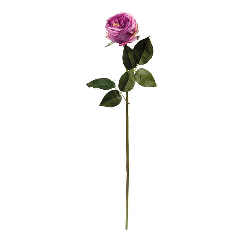 Peony on stem, 60cm Ø9cm, Stiel: 37cm out of artificial silk/ plastic, flexible