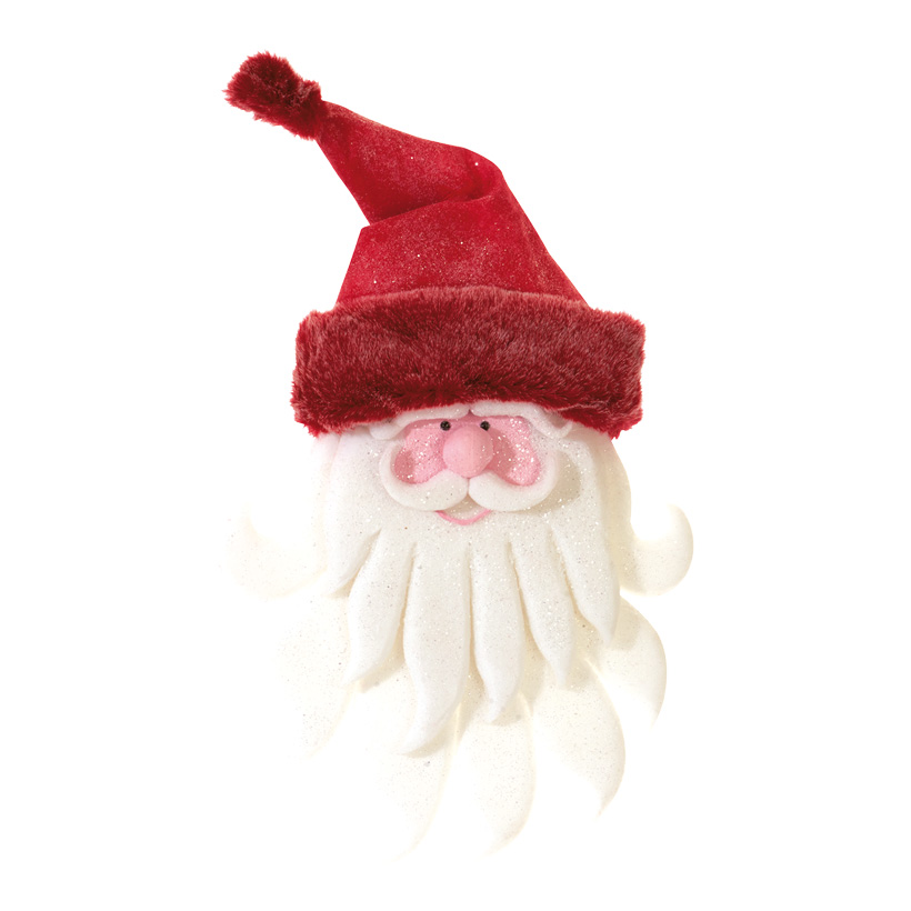 Santa head, 110x75x17cm, snow cotton wool
