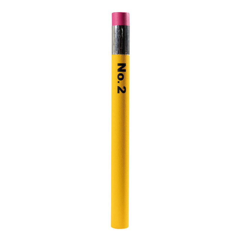 # Pencil with rubber, 92x7,5cm out of styrofoam, without tip, self-standing