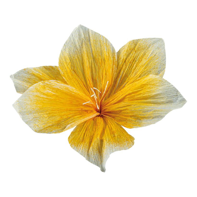 Flower head, Ø 60cm Stiel: 5cm out of paper, with short stem, flexible