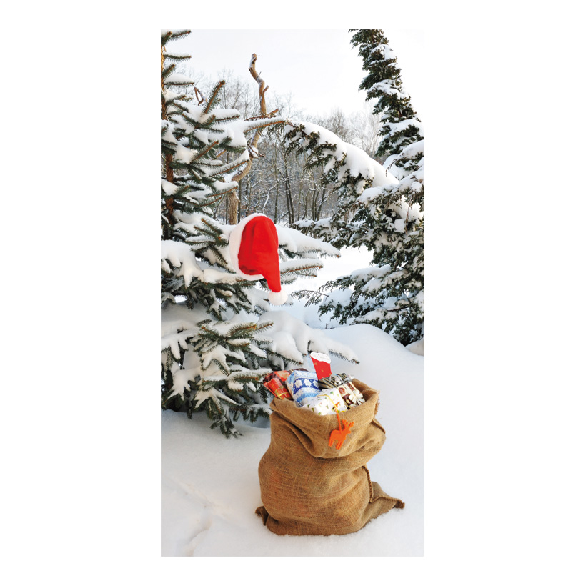 # Motivdruck "Waldweihnachten", 180x90cm Stoff