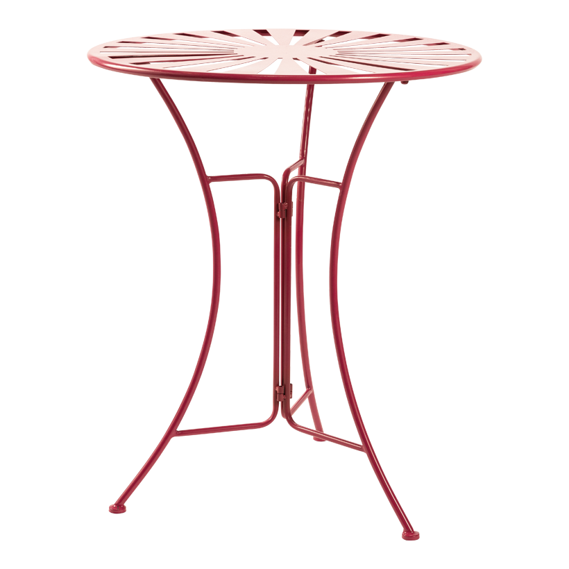 Tisch, 71cm Ø 60cm 2-teilig, aus Metall