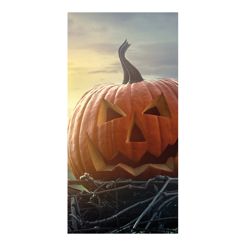 Banner Scary pumpkin, 80x200cm out of fabric