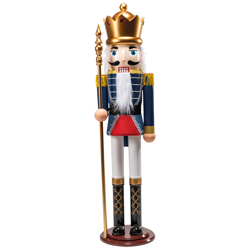 Nutcracker with rod, 180cm out of plastic, Ø 45cm round base