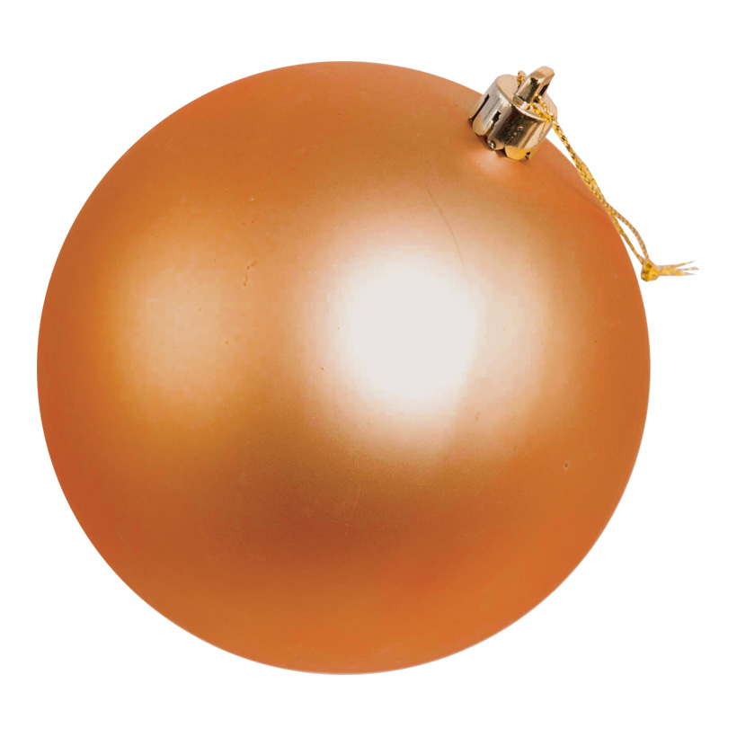 Christmas ball, matt copper, Ø 6cm, 12pcs./blister, seamless, mat