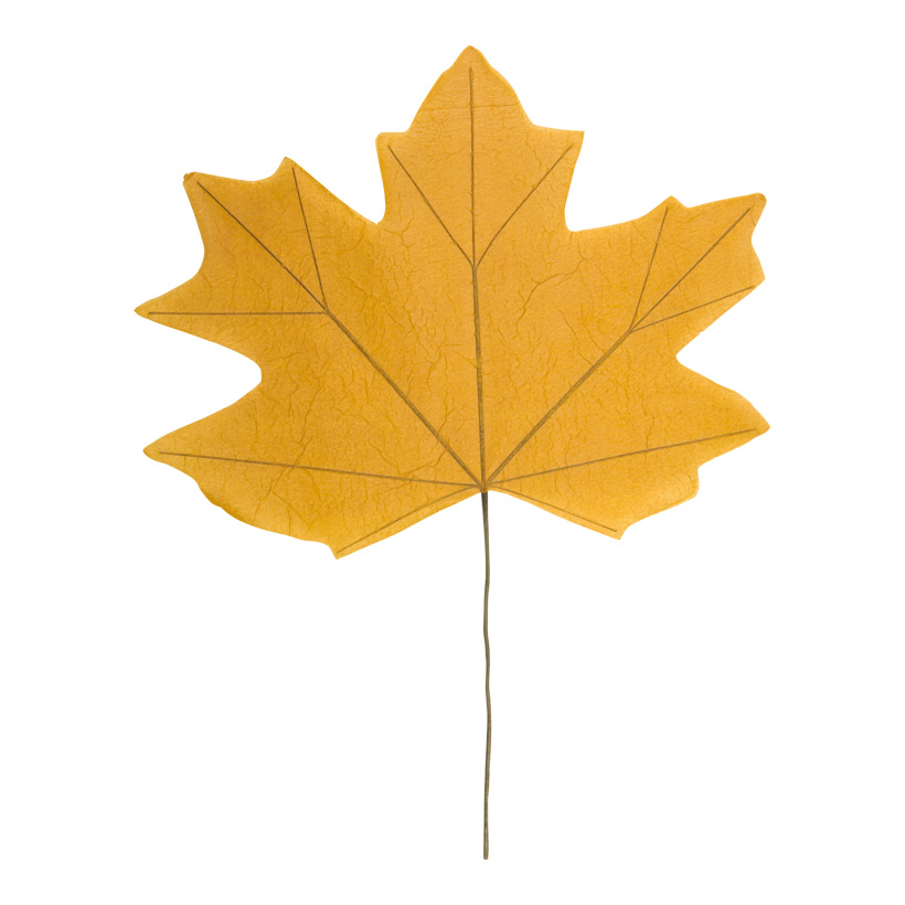 Maple leaf, 100x80cm Blattgröße: 80x63cm, Stiel 45cm, one-sided, out of paper