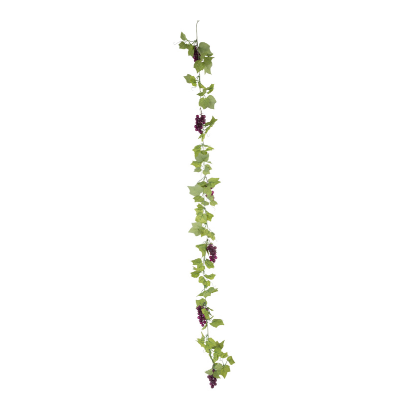 Garland with grapes, 180cm, 6-fold, artificial silk