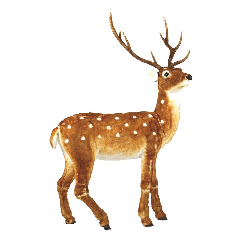 Deer, 110x170cm, sectional, hard foam material, fake fur
