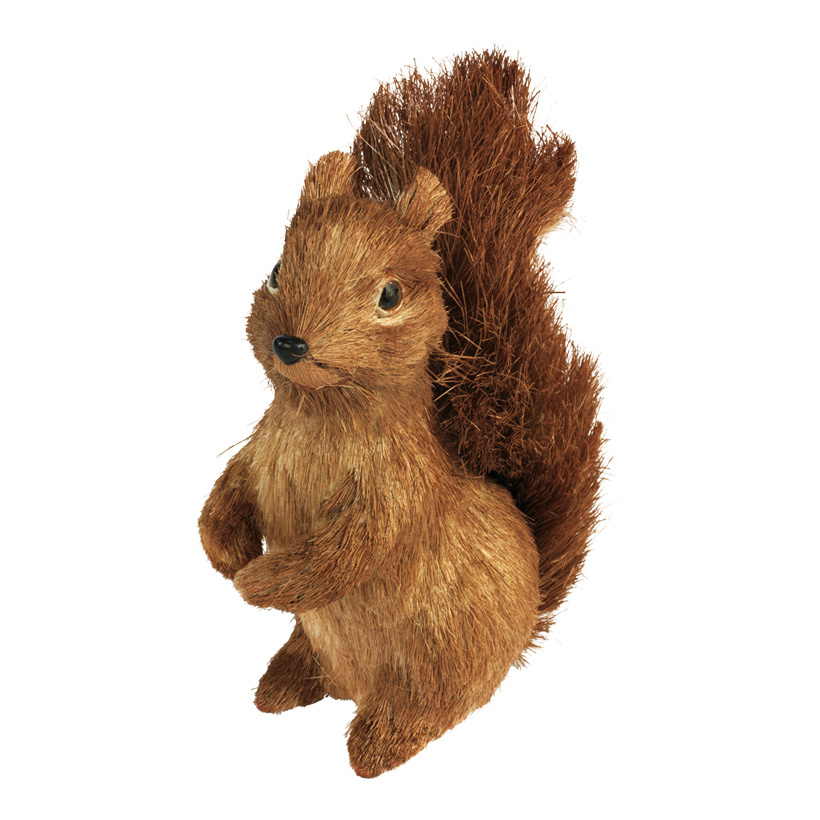 Squirrel, 20x9cm, polystyrene, straw