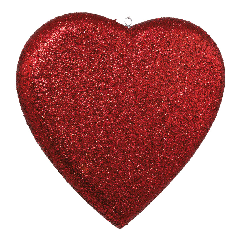 # Heart, 20cm, with glitter, styrofoam