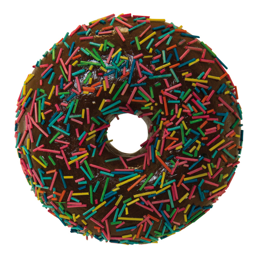 Donut, 20x5cm en polystyrène, dos plat